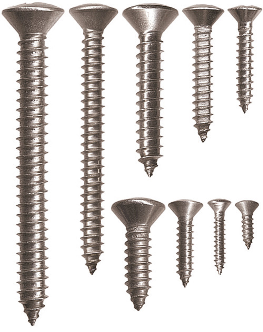 Niroblechschrauben Linsensenkkopf