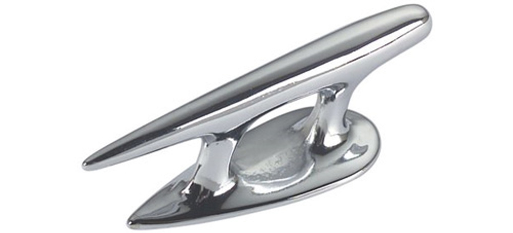 Belegklampe Messing asymmetrisch