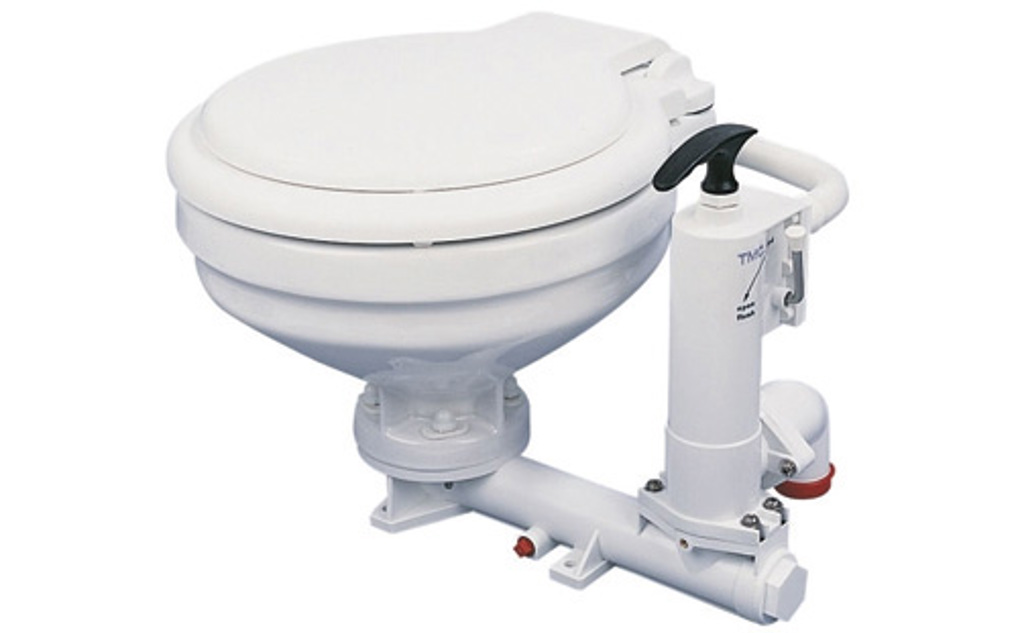 Marinetoilette mit Handpumpe
